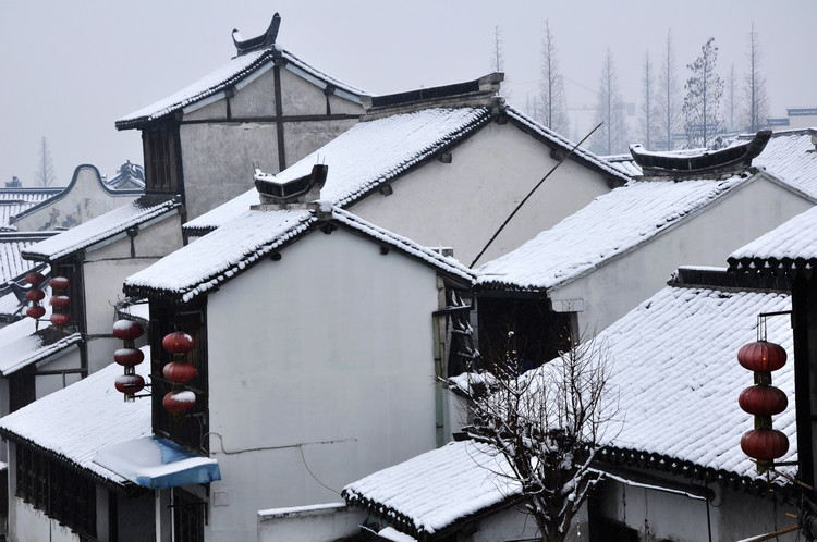 雪后放生桥